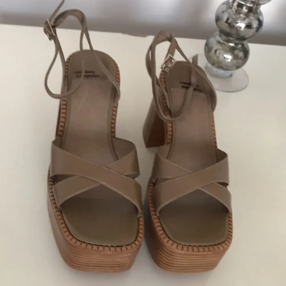 Free People x Jeffrey Campbell Naomi Platform Heels size 10
